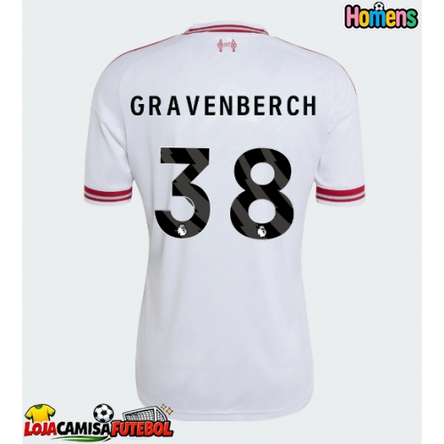 Camisa de Futebol Liverpool Ryan Gravenberch #38 Equipamento Secundário 2026-27 Manga Curta